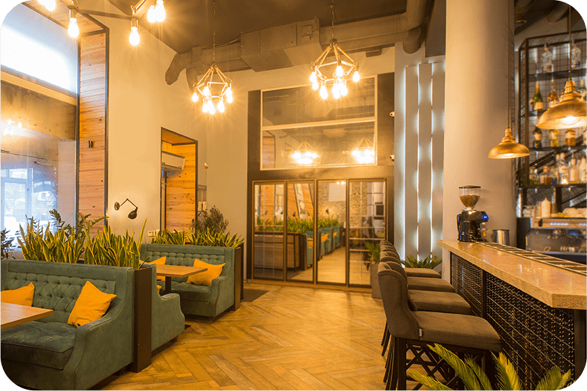 カフェの店内をイメージした写真